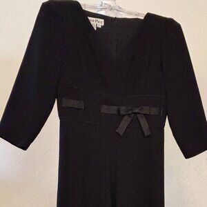Barrie Pace. Vintage. Dress with Ribbon Detail. Black.